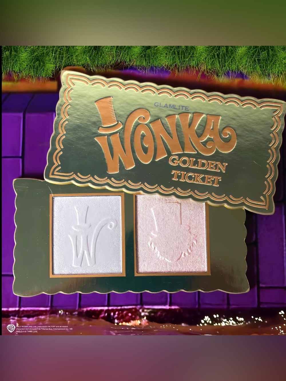 Wonka X Glamlite Golden Ticket Highlighter - BNIB
